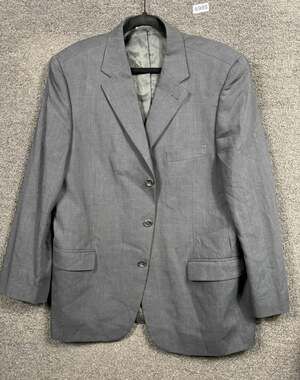 Emanuel Ungaro 100% Wool Sport Coat Mens Size 46R/40W Gray Three Button